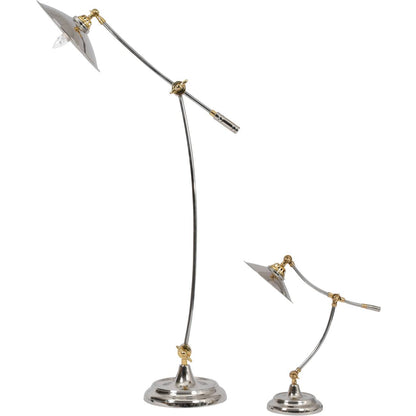 Haku Brass and Steel Adjustable Table Lamp - E27 15W
