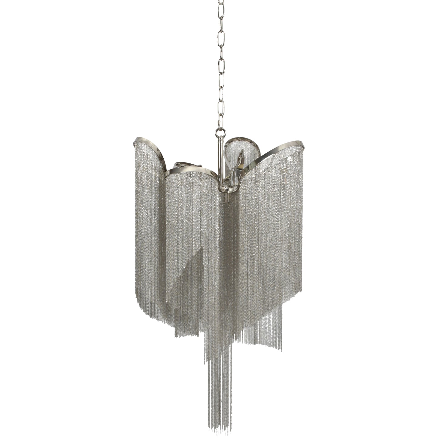 Niagara Silver Chain 6 Bulb Pendant Lamp Small