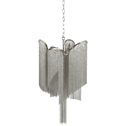 Niagara Silver Chain 6 Bulb Pendant Lamp Small