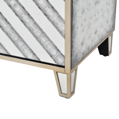 Lexington Four Door Antique Mirrored Sideboard