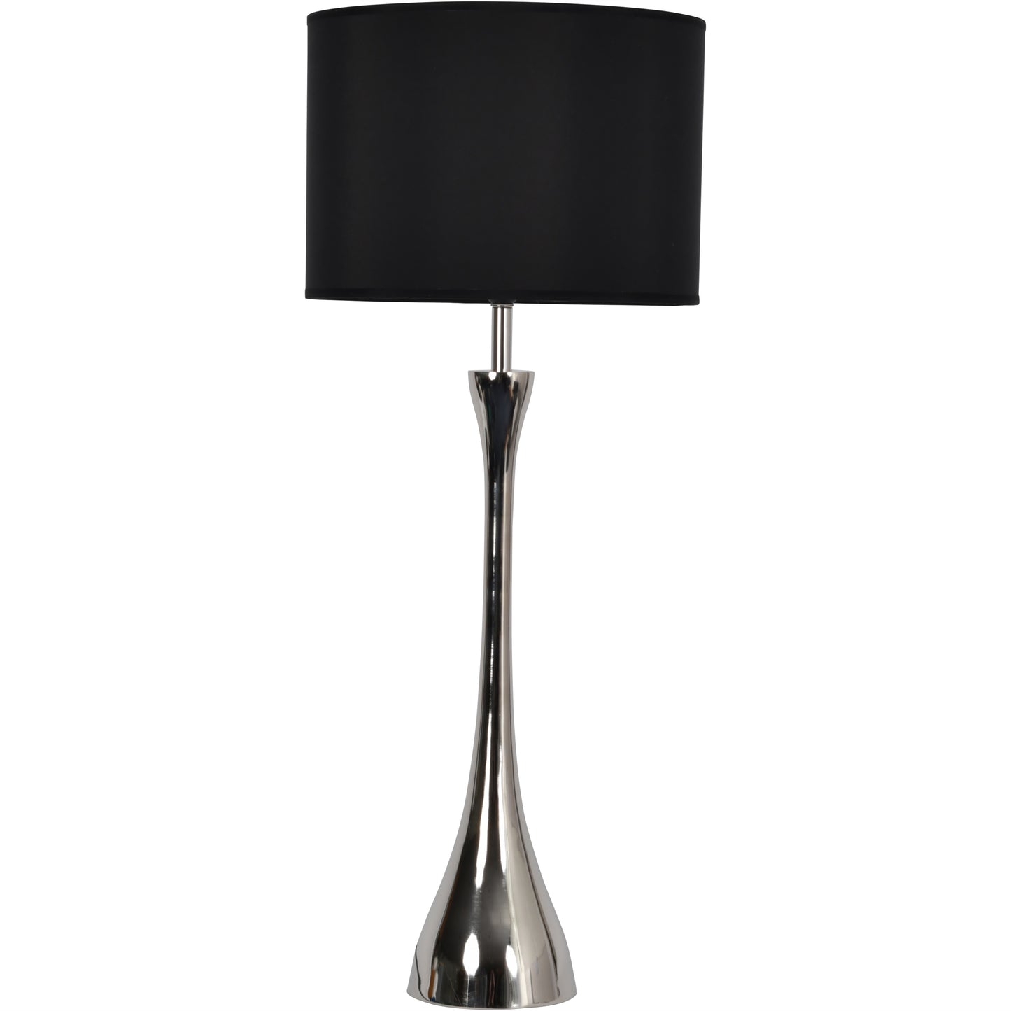 Lyra Nickel Lamp (Base Only) - E27 15W LED 16" Shade