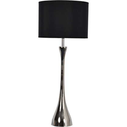 Lyra Nickel Lamp (Base Only) - E27 15W LED 16" Shade