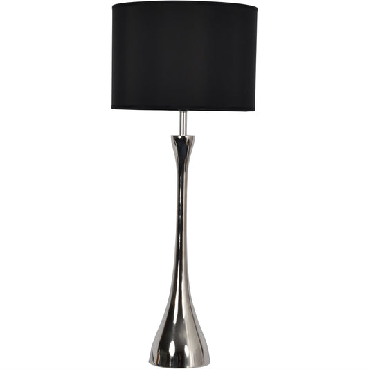 Lyra Nickel Lamp (Base Only) - E27 15W LED 16" Shade
