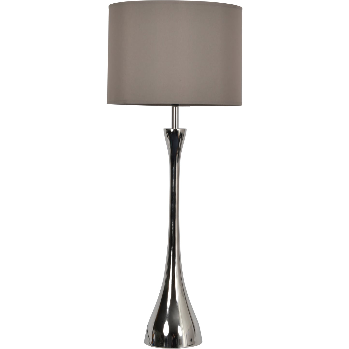 Lyra Nickel Lamp (Base Only) - E27 15W LED 16" Shade