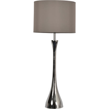 Lyra Nickel Lamp (Base Only) - E27 15W LED 16" Shade