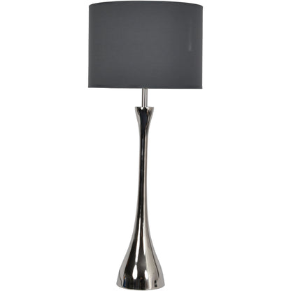 Lyra Nickel Lamp (Base Only) - E27 15W LED 16" Shade