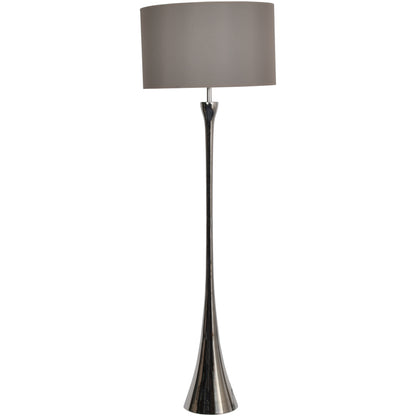 Lyra Nickel Lamp (Base Only) - E27 15W LED 20" Shade