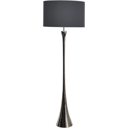 Lyra Nickel Lamp (Base Only) - E27 15W LED 20" Shade