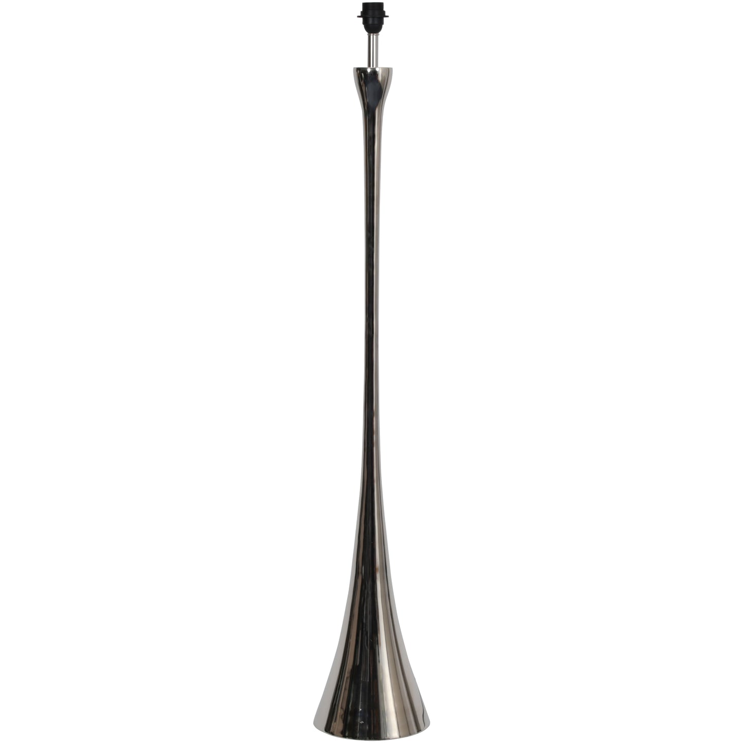 Lyra Nickel Lamp (Base Only) - E27 15W LED 20" Shade
