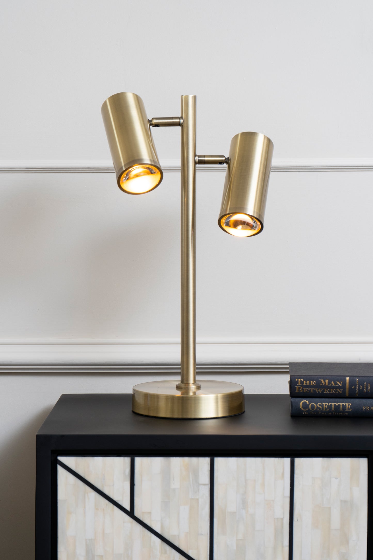 Stukely Double Light Desk Lamp