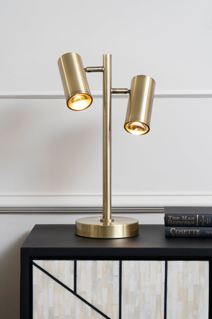 Stukely Double Light Desk Lamp
