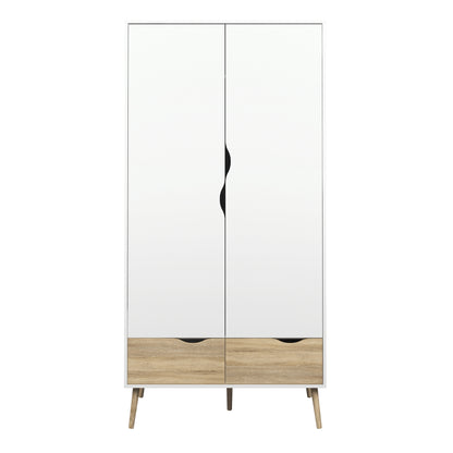 Oslo Wardrobe 2 Doors 2 Drawers