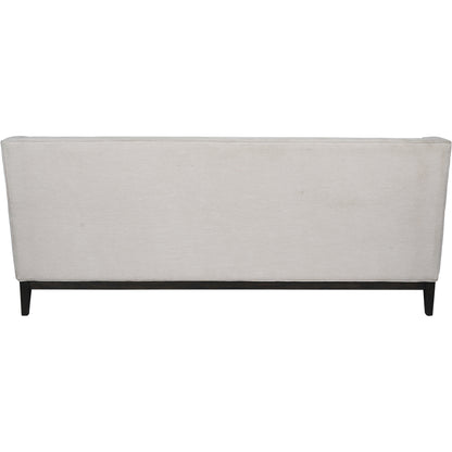 Theodore Buttoned Sofa in Ivory Fabric