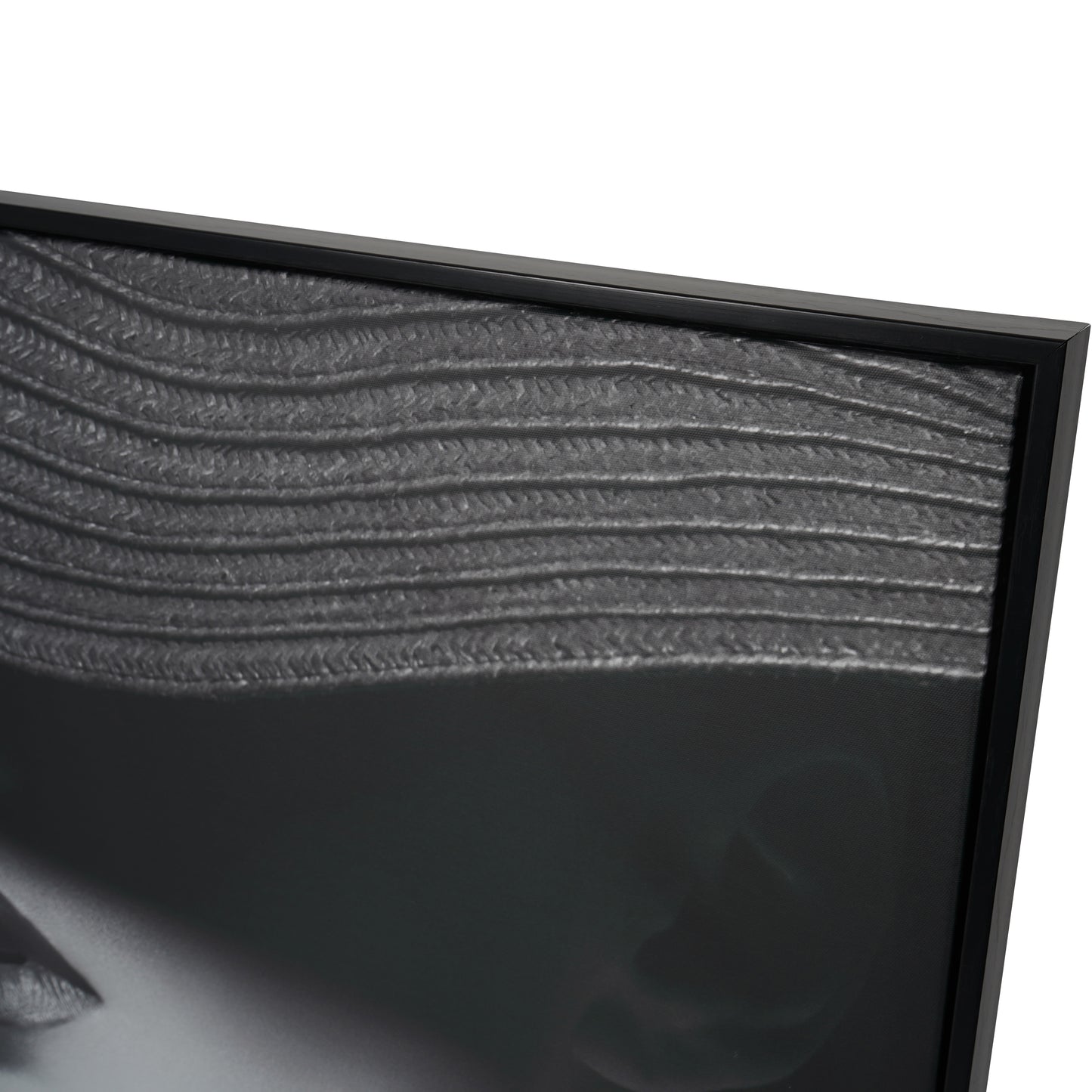 Lady in Hat Framed Canvas