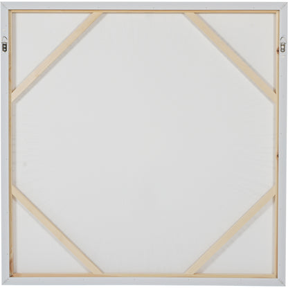 Golden Foiled Sunburst Framed Canvas