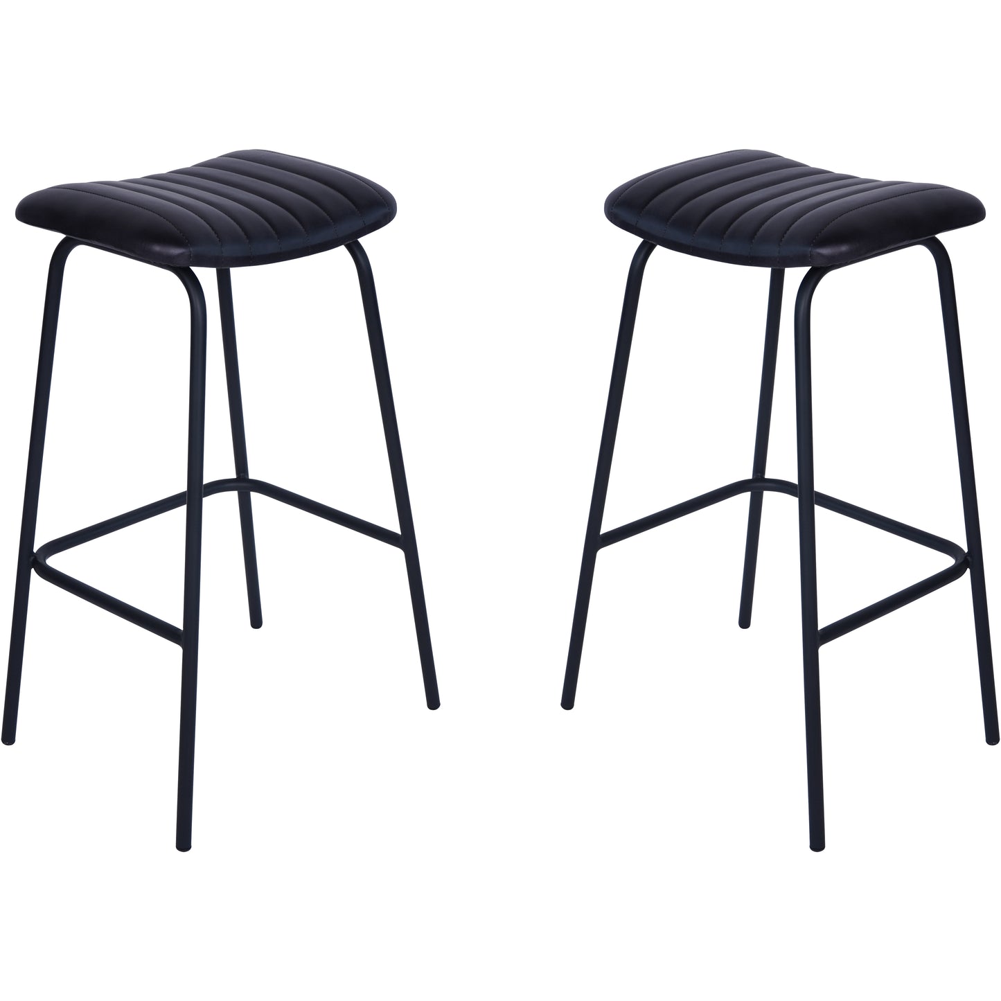 Pair of Robinson Leather Bar Stools
