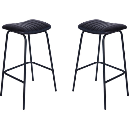 Pair of Robinson Leather Bar Stools