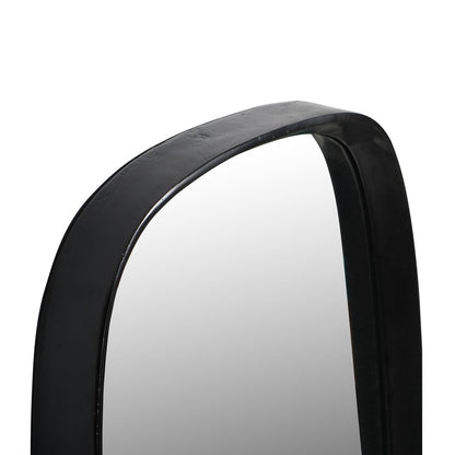 Lloyd Dark Graphite Textured Aluminium Mirror