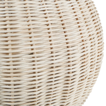 Natural Rattan Lamp with Drum Shade