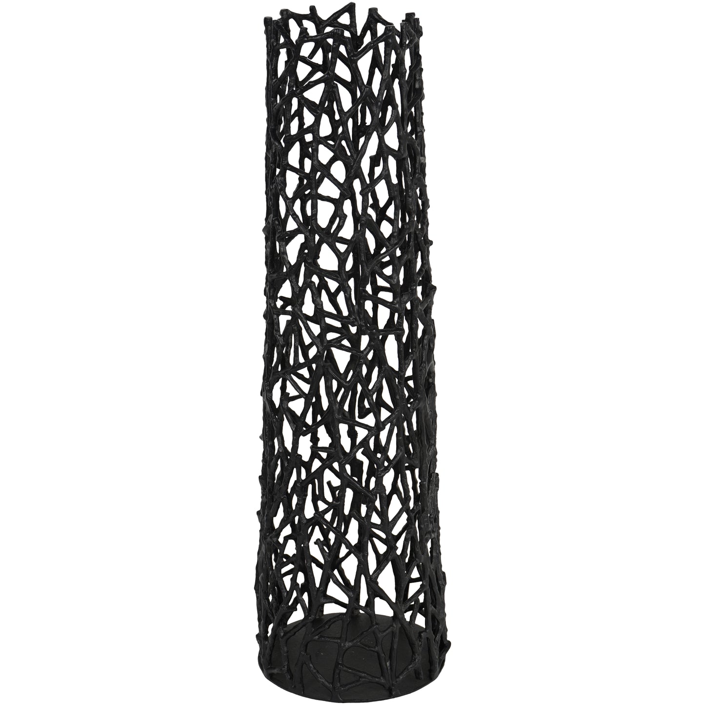 Twig Black Sculpture Vase Small