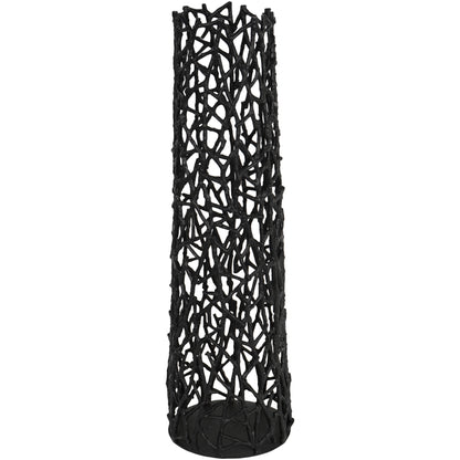 Twig Black Sculpture Vase Small
