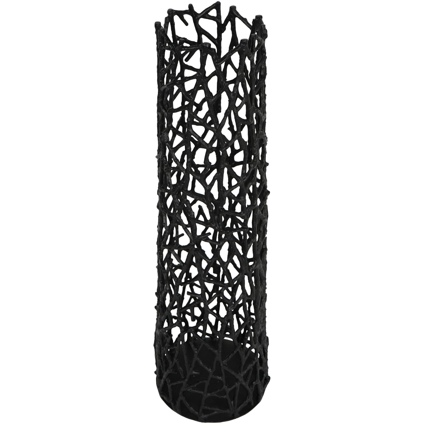 Twig Black Sculpture Vase Small