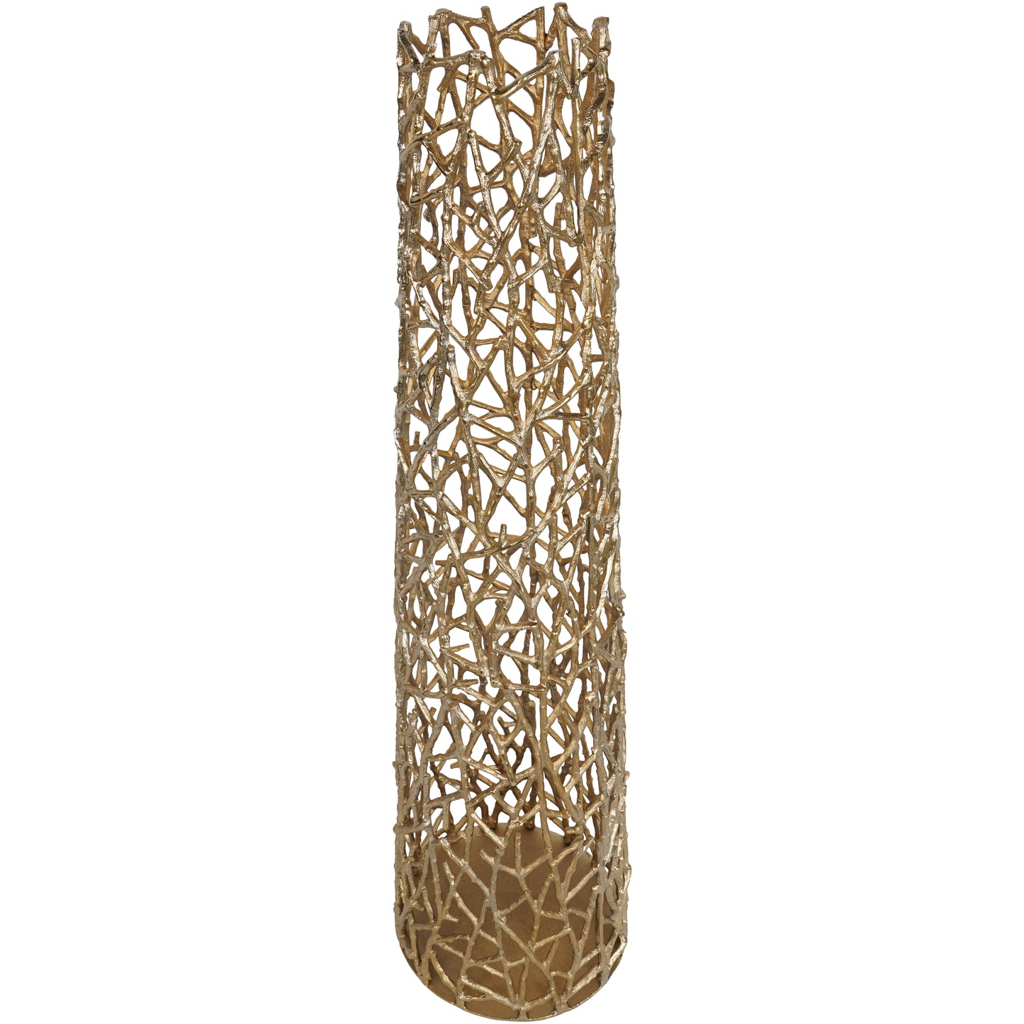 Twig Gold Sculpture Floor Vase