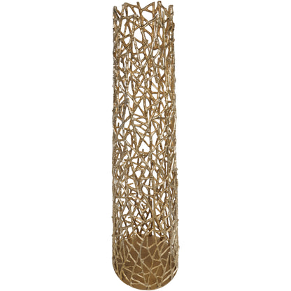 Twig Gold Sculpture Floor Vase