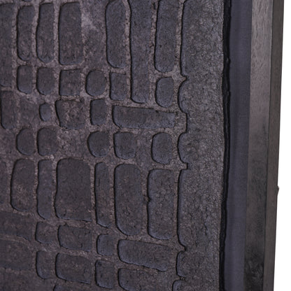 Trenton Large Black Wall Art Papier Mache 2