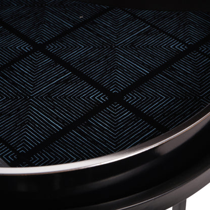 Squares Pattern Set Of 2 Side Tray Tables