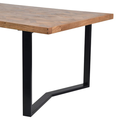 Marston II Geometric Wooden Dining Table