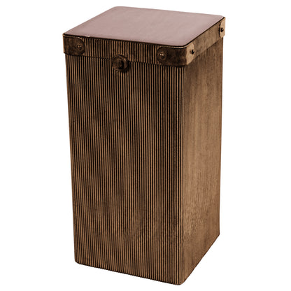 Hunter Corrugated Gold Side Table