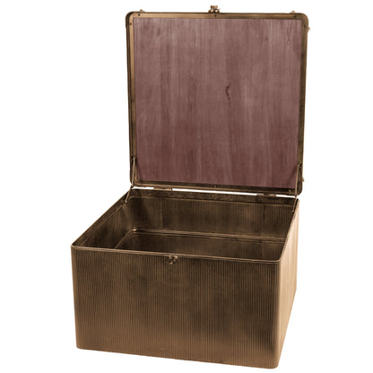 Hunter Corrugated Gold Coffee Trunk