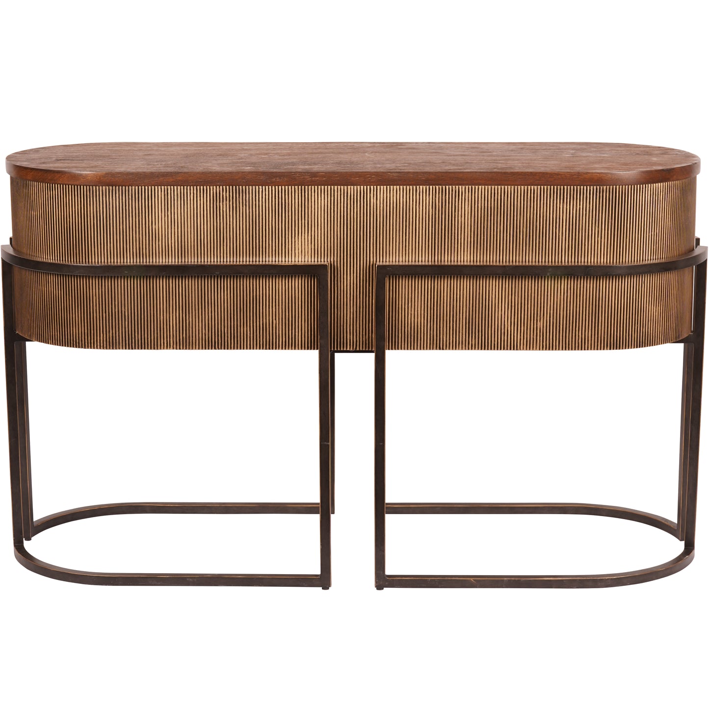 Hunter Corrugated Gold Console