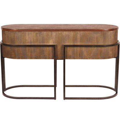 Hunter Corrugated Gold Console