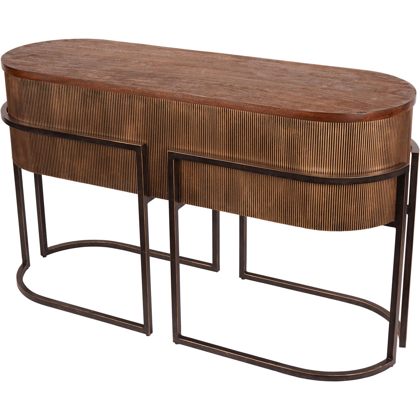 Hunter Corrugated Gold Console