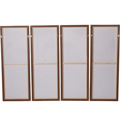 Palm Set of Four Framed Canvas