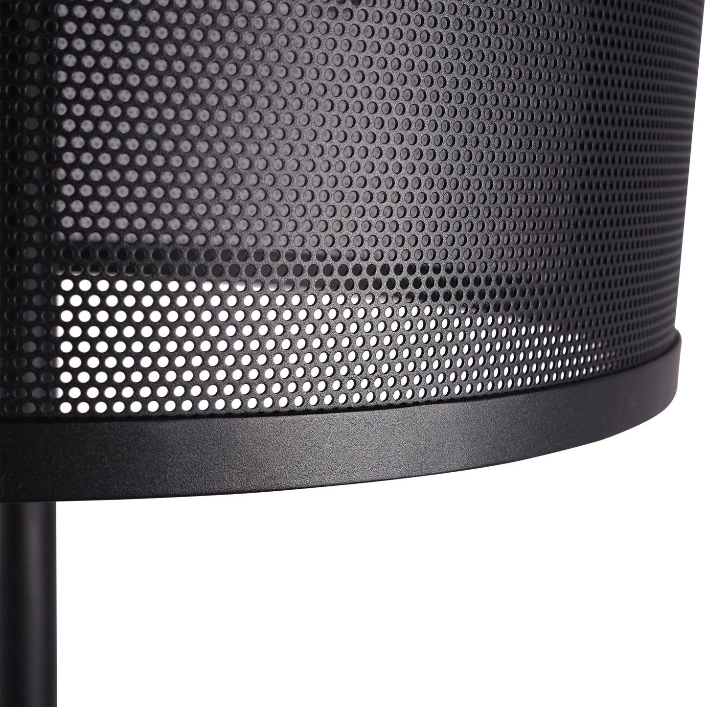Storm Mesh Black Floor  Lamp with Shade