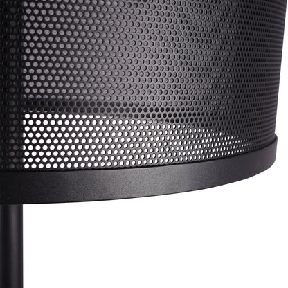 Storm Mesh Black Floor  Lamp with Shade