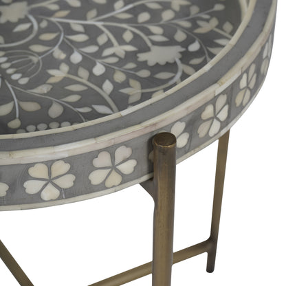 Laura Ashley Grey Epsley Side Table