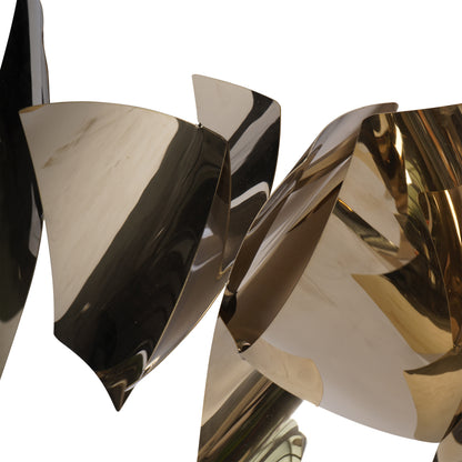 Stainless Steel Abstract Slice Wall Art