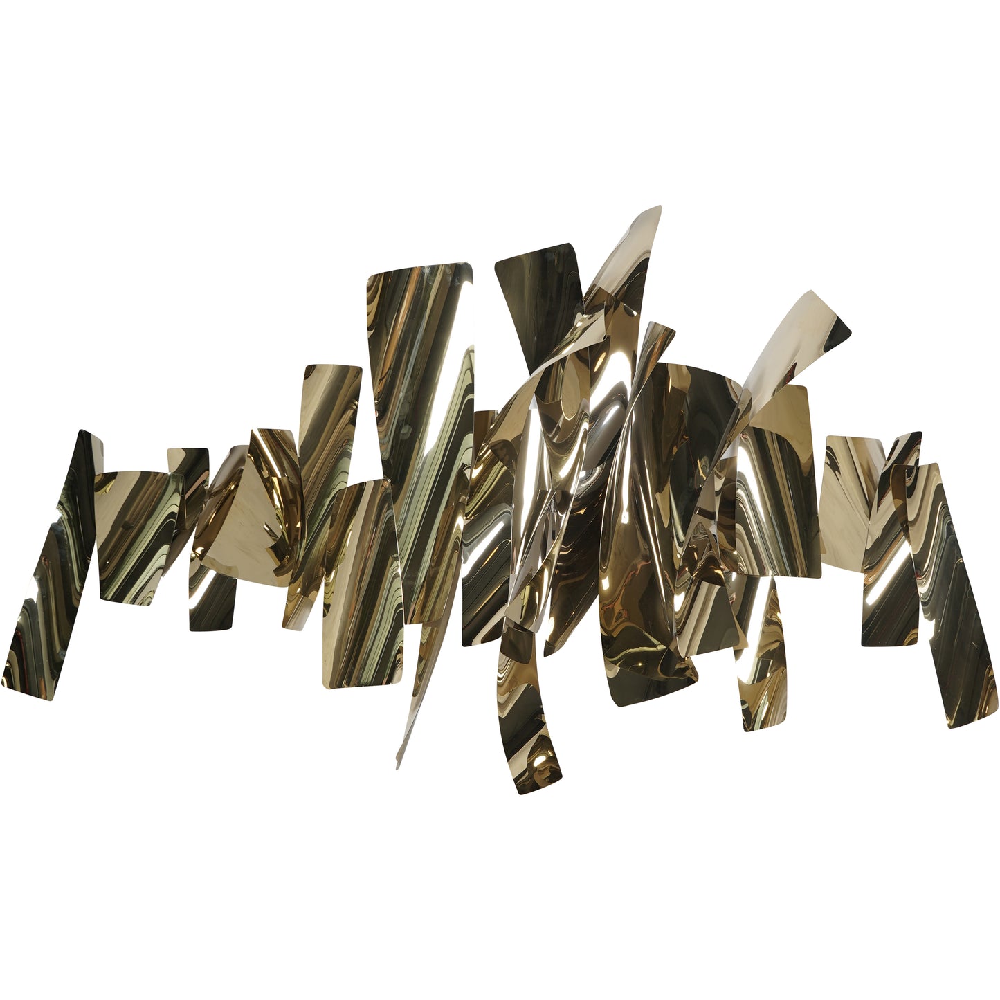 Stainless Steel Abstract Slice Wall Art