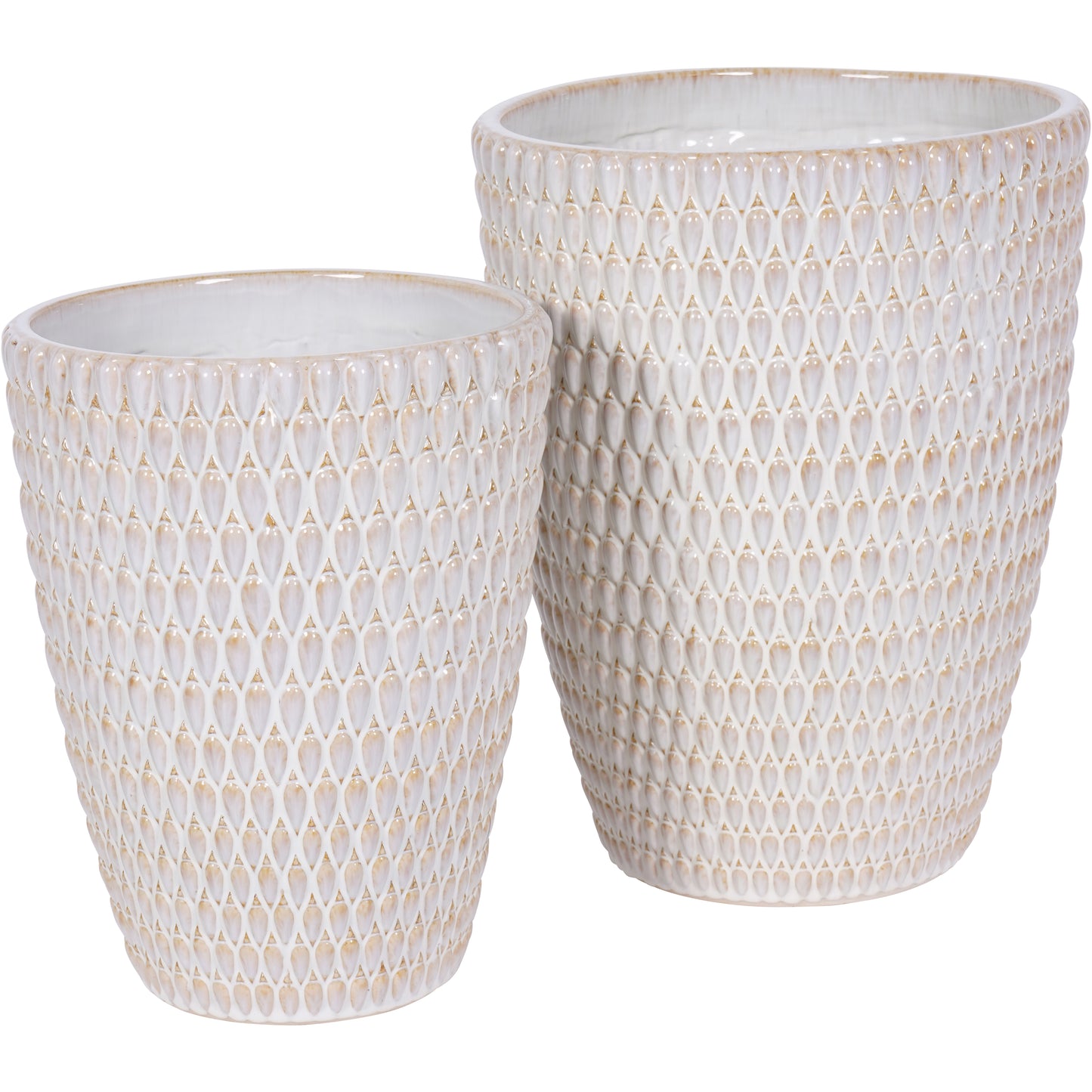 Mediterranean Reactive Glaze Ceramic Planter