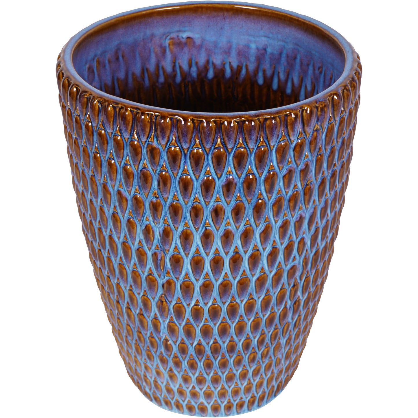 Mediterranean Reactive Glaze Ceramic Planter