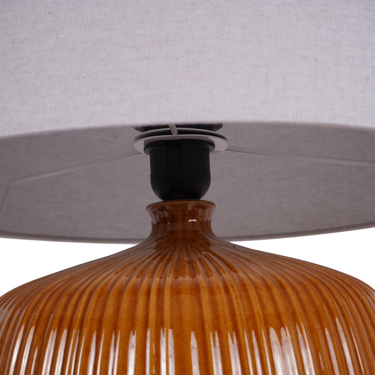 Bruno Ceramic Table Lamp Burnt Ochre
