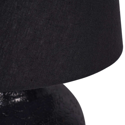Skyline Black Table Lamp with Shade Small