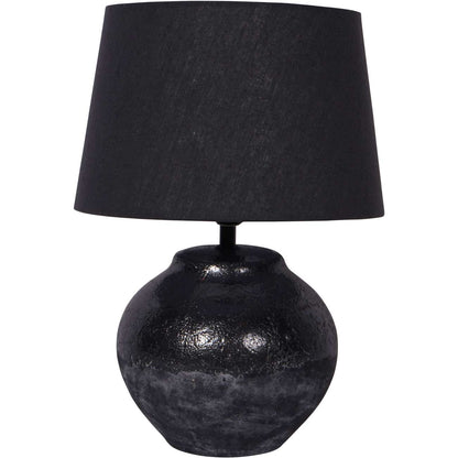 Skyline Black Table Lamp with Shade Small