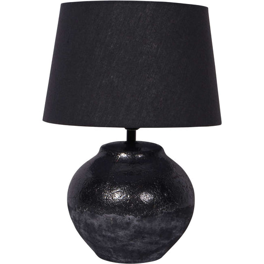 Skyline Black Table Lamp with Shade Small