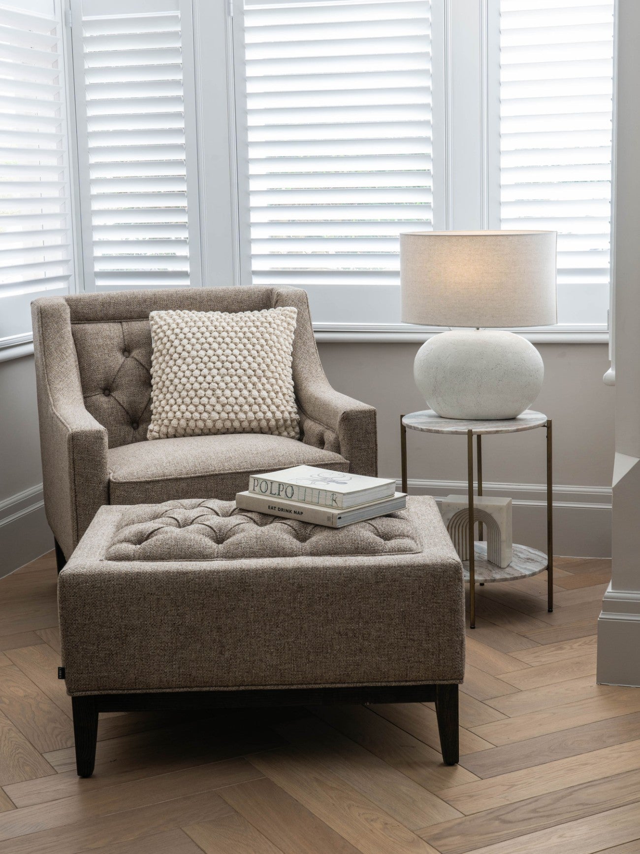 Theodore Buttoned Stool