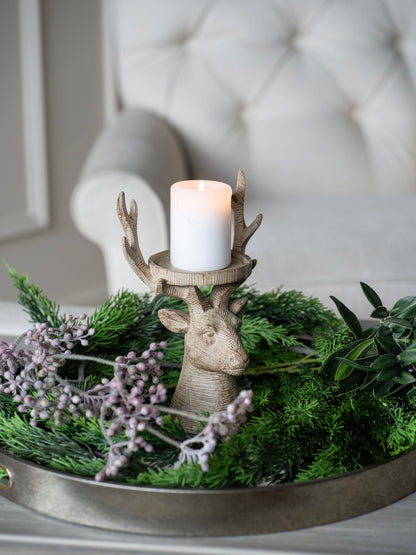 Laura Ashley Resin Deer Candleholder